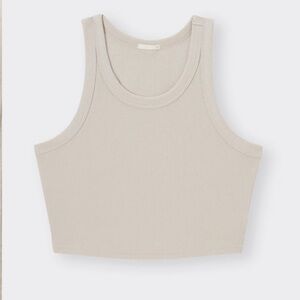 GU - Ribbed Cropped Tank Top